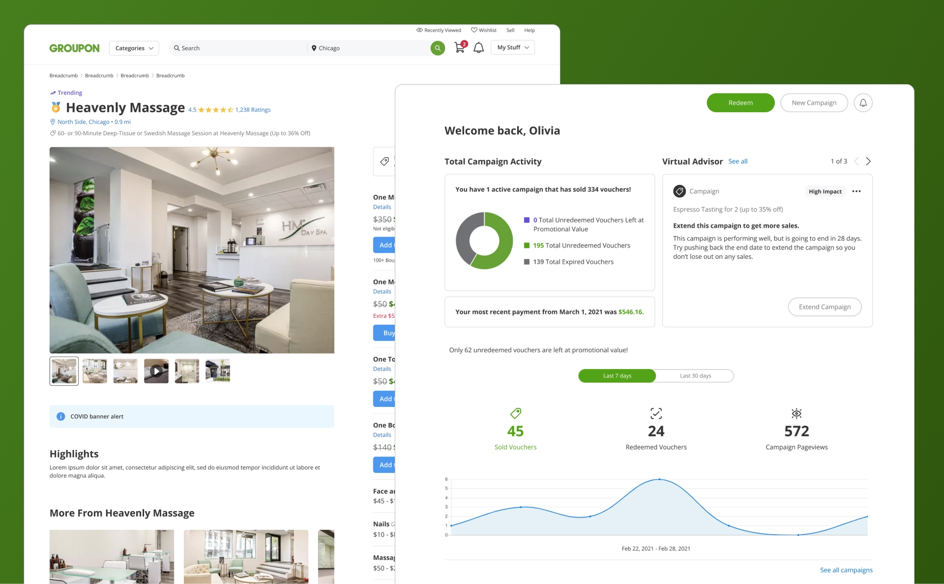 Groupon Marketplace & Merchants